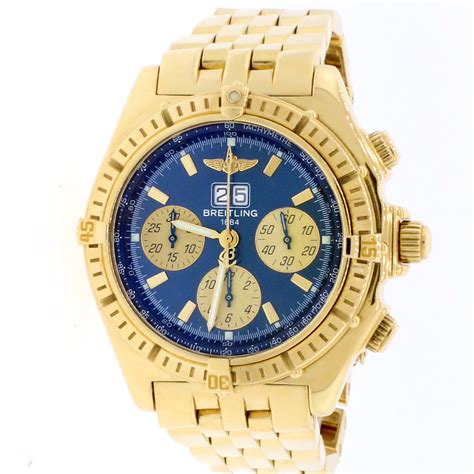 yellow gold breitling women's watches